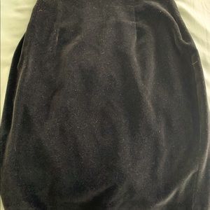 Black Velvet Skirt